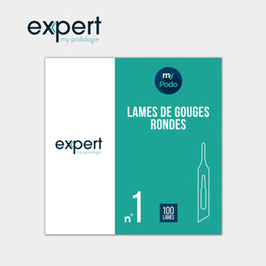100 Lames de gouges stériles - Rondes - Expert by My Podologie Expert  N-1