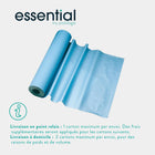 6 rolos de folhas de exame laminadas em relevo azul - 180 tamanhos - 50 x 38 cm