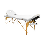 Mesa de massagem dobrável de madeira 194 x 70 cm com encosto reclinável - 7 cores