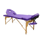 Mesa de massagem dobrável de madeira 194 x 70 cm com encosto reclinável - 7 cores