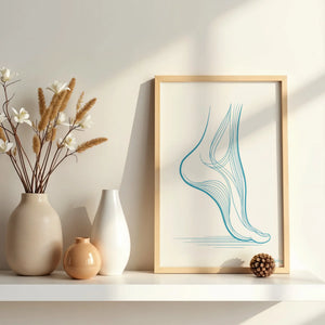 Pôster decorativo - Movimento dos pés em movimento Minha Podologie 