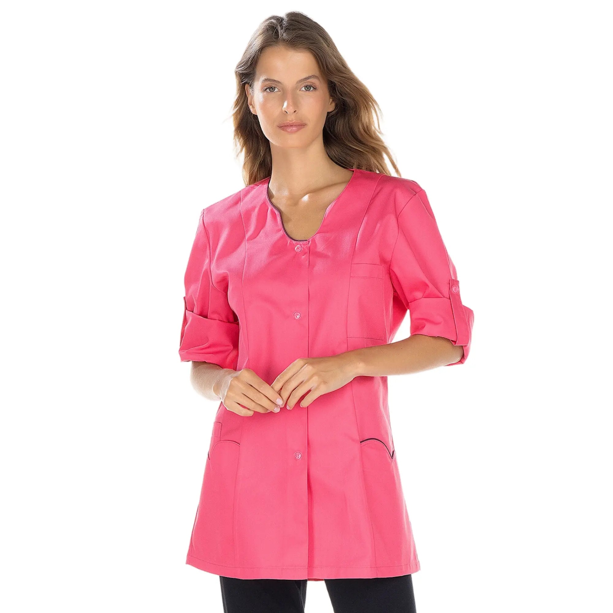 Anaïs - Túnica - Mangas Compridas - Mulher - 75cm My Blusa Sergé-Fushia-Iris-T6-XXXL