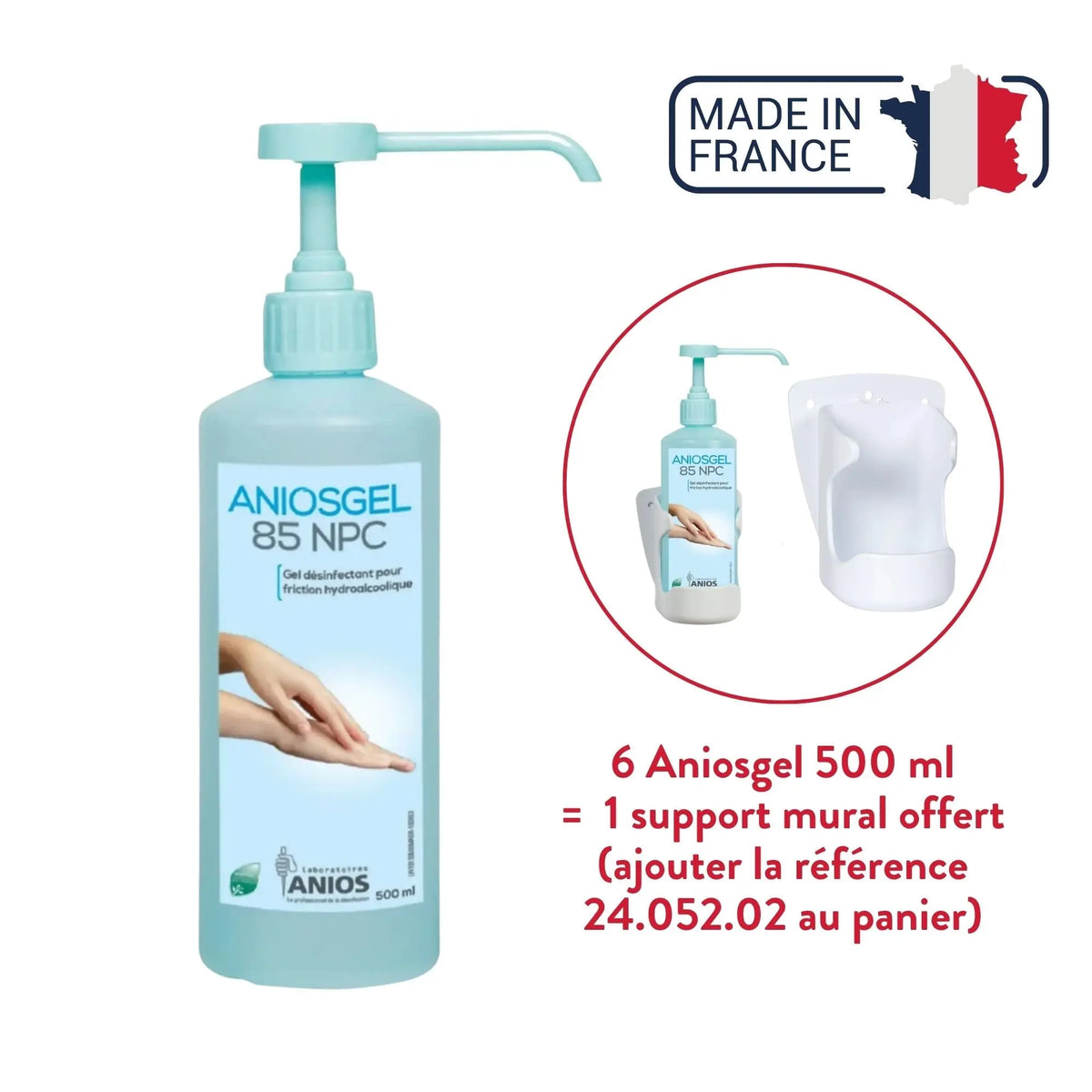 Aniosgel 85 NPC - Gel désinfectant pour friction hydroalcoolique - Anios Anios 