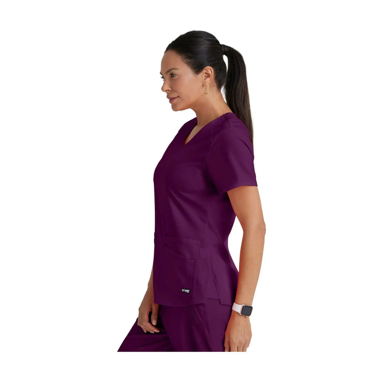 Aura - Túnica com decote em V - Mulher - Grey’s Anatomy Stretch Grey’s Anatomy  Basil Green / XL