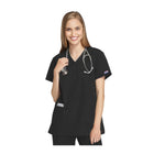 Bayonne - Túnica médica - Efeito envolvente - Mangas curtas - Mulher - 72 cm - Cherokee