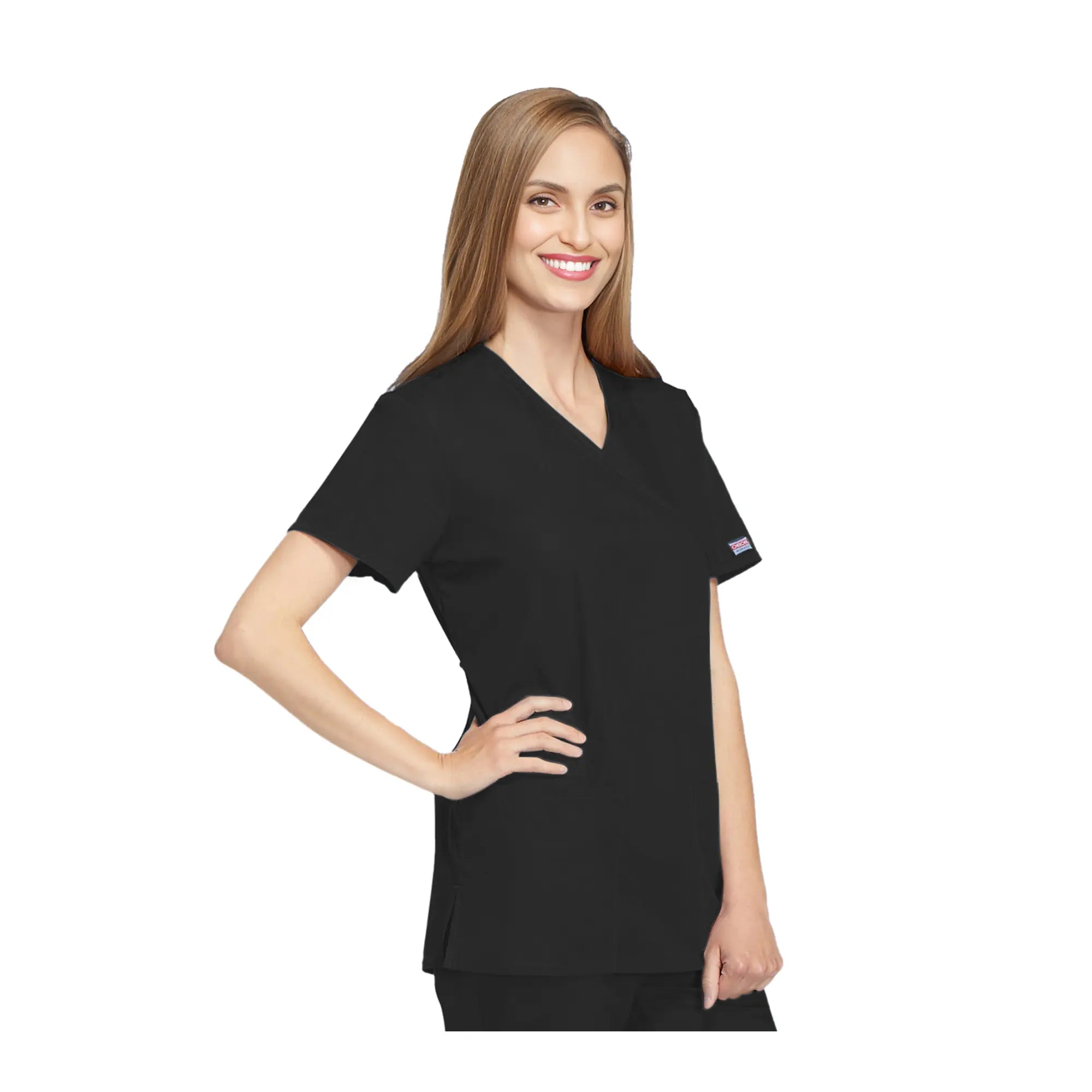 Bayonne - Tunique médicale - Effet cache-coeur  - Manches courtes - Femme - 72 cm - Cherokee Cherokee Authentic Workwear 