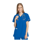 Bayonne - Túnica médica - Efeito envolvente - Mangas curtas - Mulher - 72 cm - Cherokee