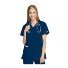 Bayonne - Túnica médica - Efeito envolvente - Mangas curtas - Mulher - 72 cm - Cherokee