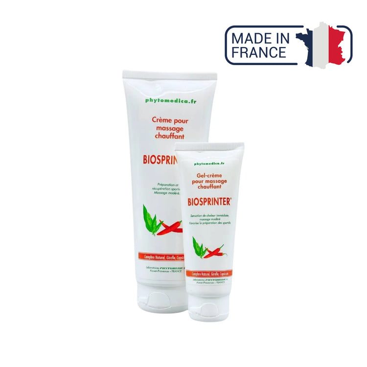 Biosprinter ® - Creme de massagem aquecedor - 2 capacidades - Phytomedica - My Médical