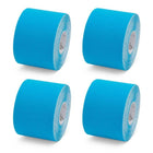 Caixa com 4 rolos de fita adesiva elástica - 5cm x 5m - 5 cores - K-Tape