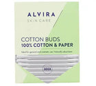 Box of 300 cotton buds - 100% cotton and paper - My podiatry 