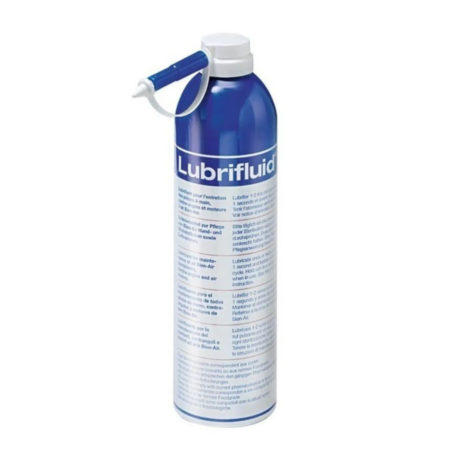 Spray lubrificante para micromotores, peças de mão, contra-ângulos e turbinas - Uso interno - 500ml - Bien Air - Minha Podologie