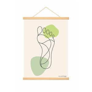 Cadre photo magnétique bois - plusieurs modèles My Podologie 