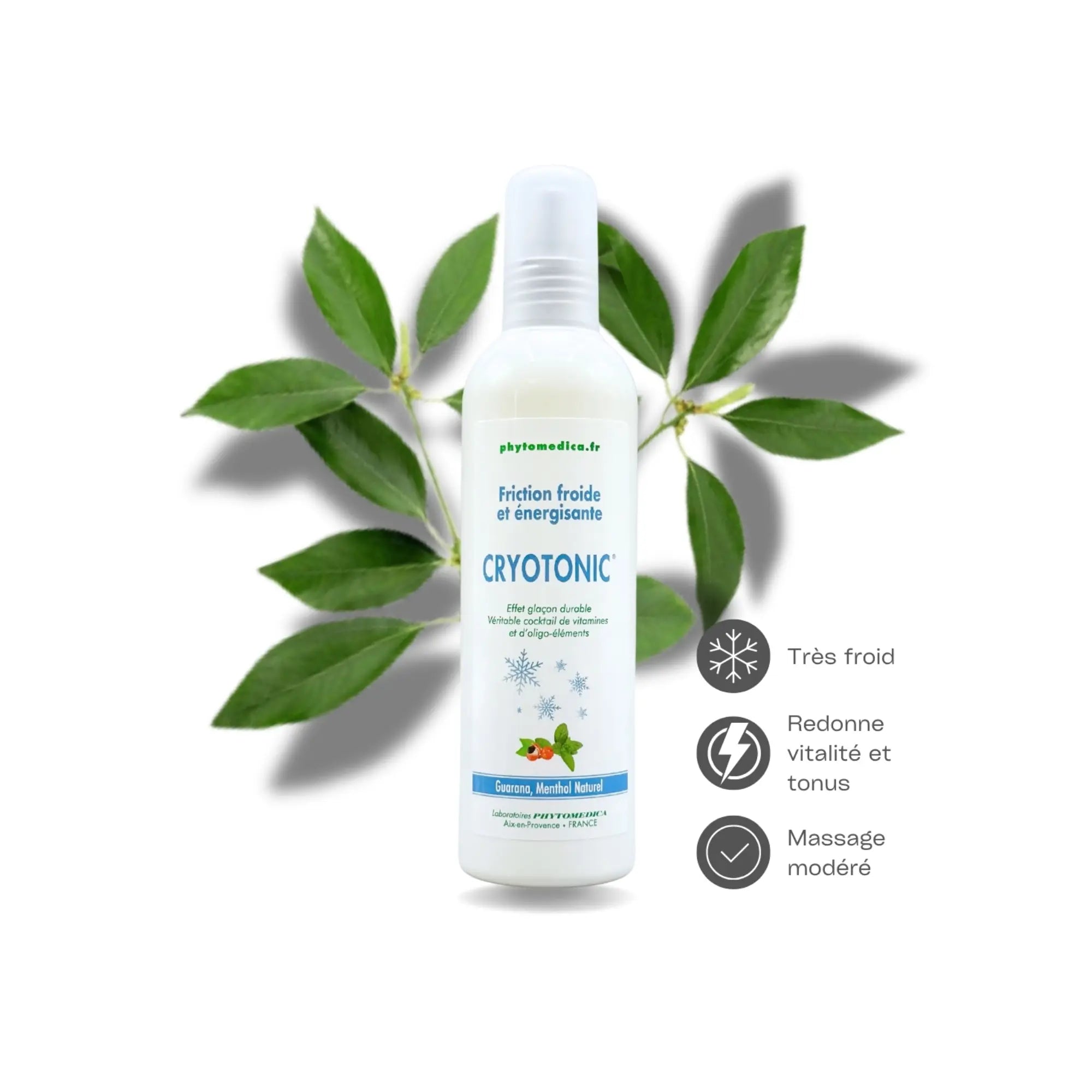 Cryotonic® - Cold and energizing lotion - 250 ml - Phytomeda Laboratoires Phytomedica 