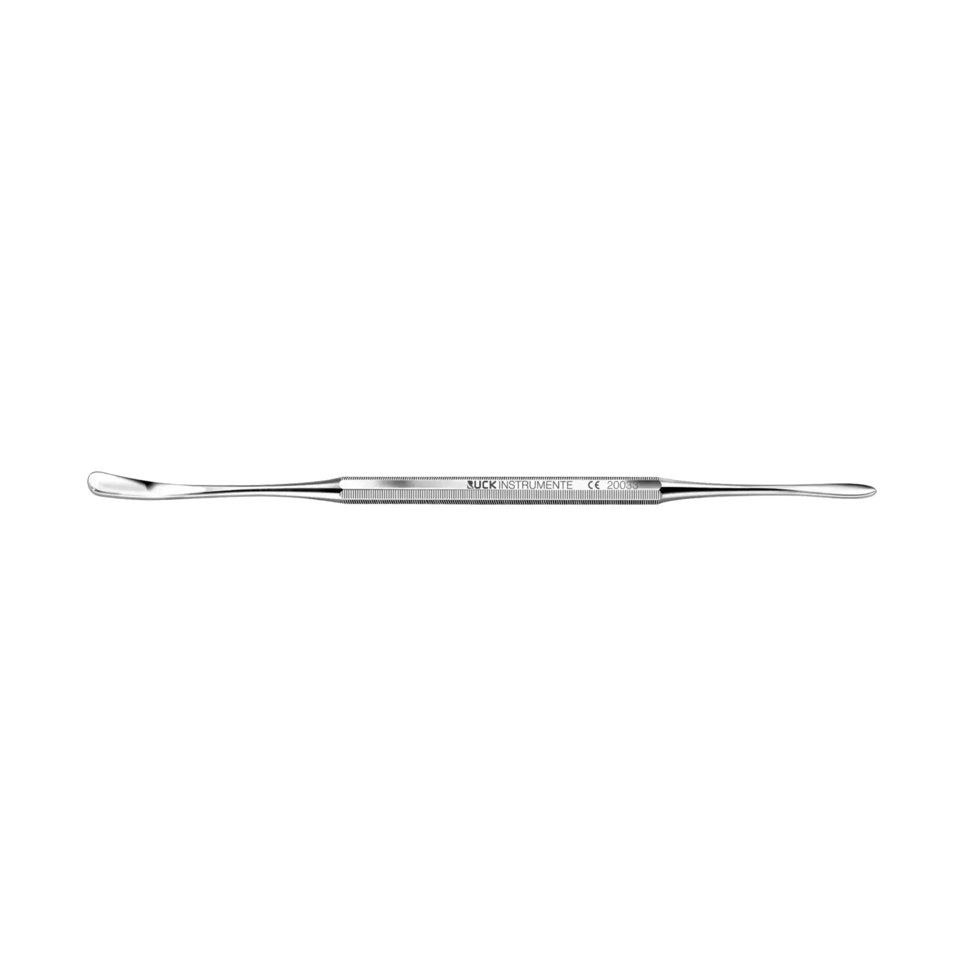 Curette double arrondi/tronqué - 16 cm - Ruck Ruck Instrumente 
