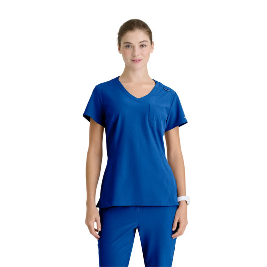 Dignity - Túnica com decote em V - Mulher - Skechers SKECHERS  Azul Royal / XL