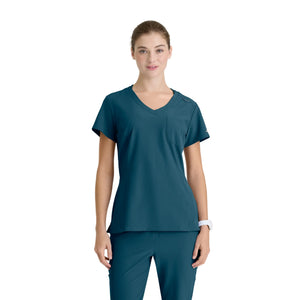 Dignity - Tunique Col V - Femme - Skechers SKECHERS  Bleu Bahamas / XL