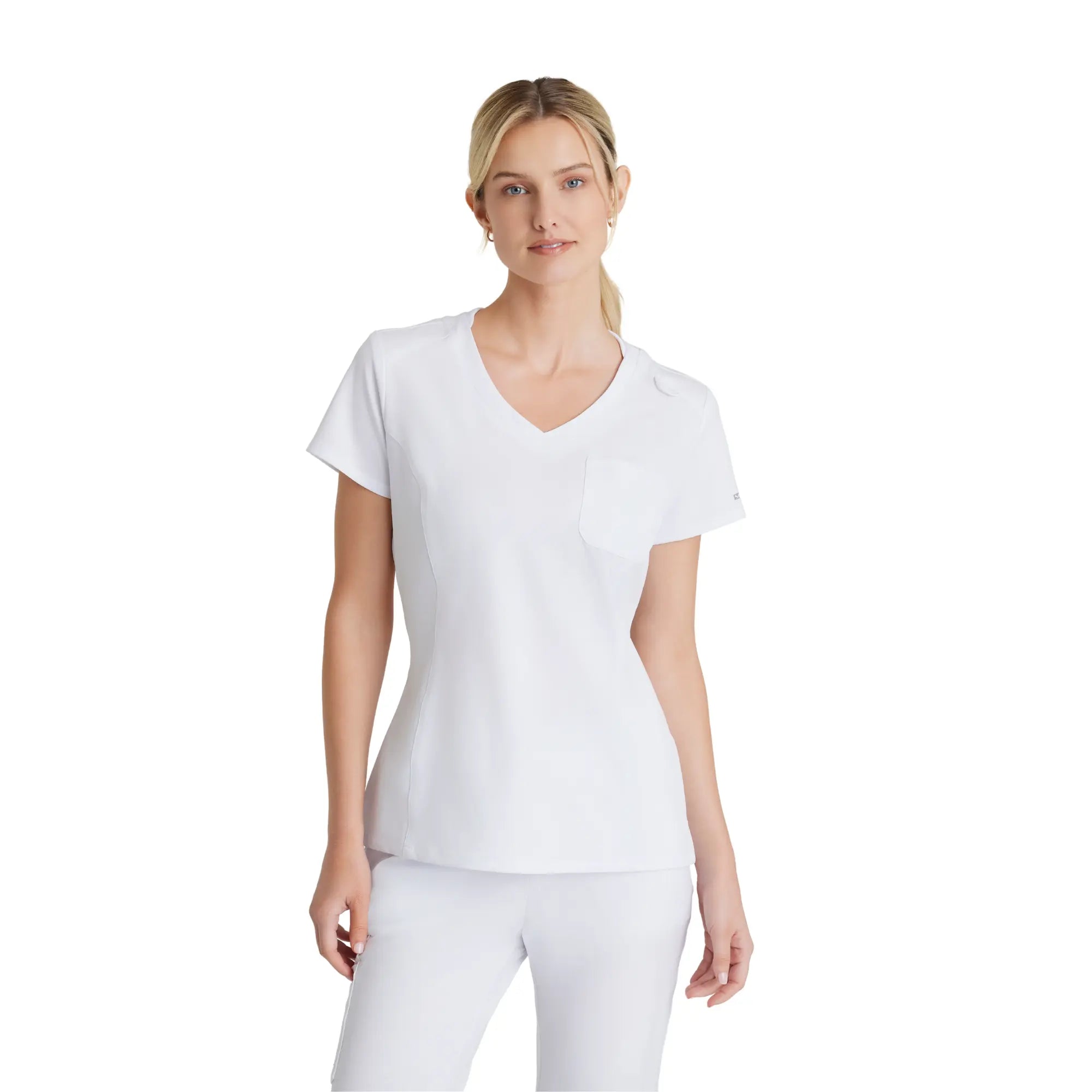 Dignity - Tunique Col V - Femme - Skechers SKECHERS  Blanc / XL