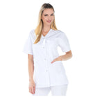 Dora - Blusa - Manga curta - Gola V - Mulher - 75 cm