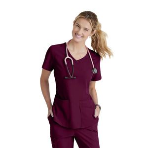 Elva - Tunique col V - Femme - Skechers SKECHERS  Bordeaux / XL