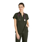 Flora - Túnica com gola listrada - Mulher - Grey’s Anatomy Stretch