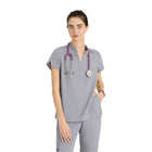 Flora - Túnica com gola listrada - Mulher - Grey’s Anatomy Stretch
