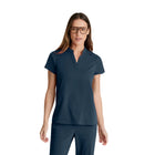 Flora - Túnica com gola listrada - Mulher - Grey’s Anatomy Stretch