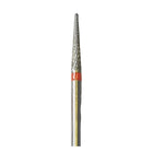 Fresa de carboneto de tungstênio E0120 - Abrasão e acabamento de unhas finas - Dente cruzado fino - Formato cônico - 2,3 mm