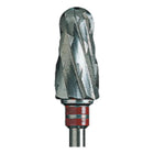 Fresa de topo de carboneto de tungstênio E6055, fresa de topo para canhotos, dente cruzado reverso fino, 7 mm