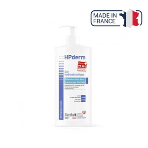 HPderm - Gel hydroalcoolique - Désinfection par friction - plusieurs contenances Laboratoire Sorifa  Flacon pompe 1 L