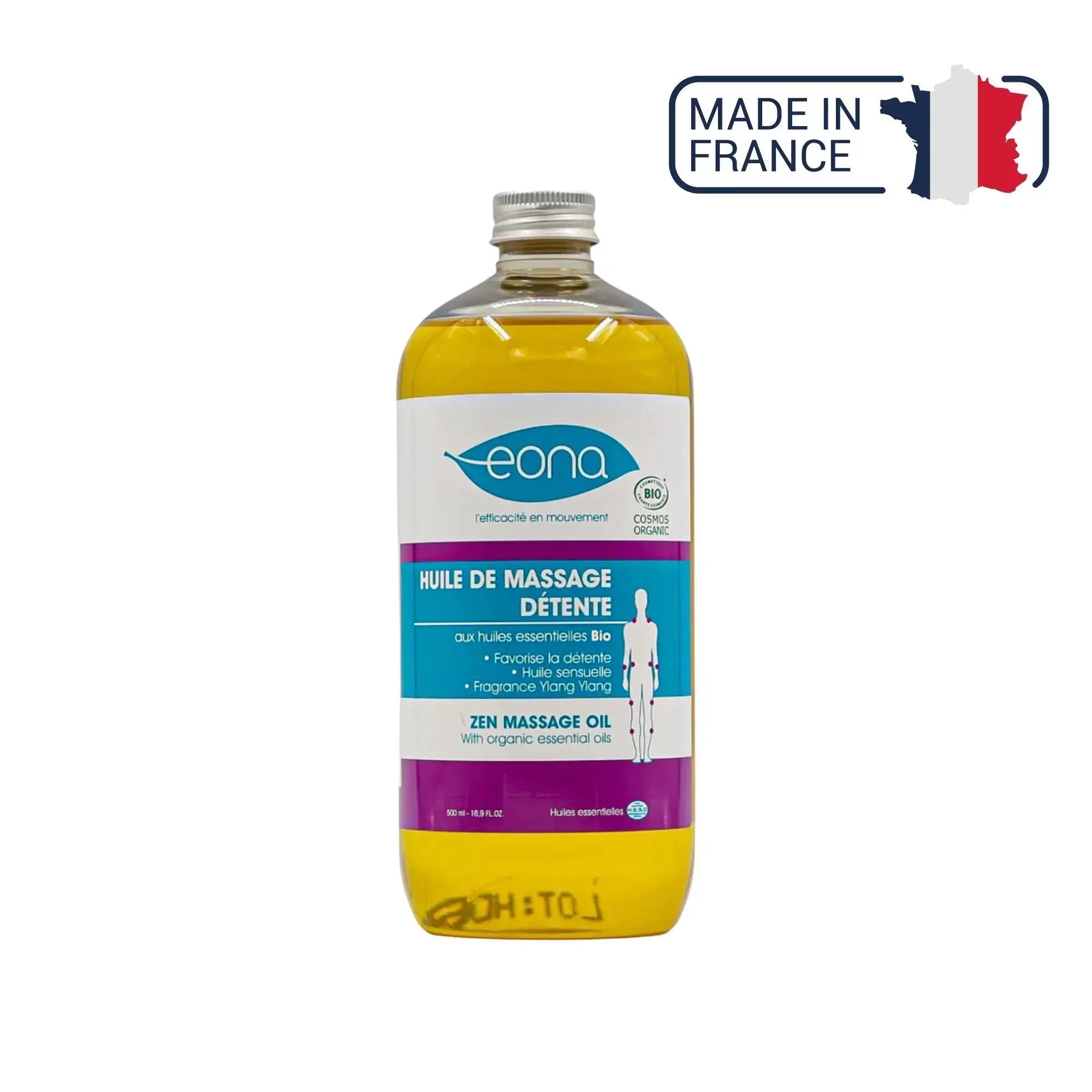 Óleo de massagem - Relaxamento - Orgânico - 2 capacidades - Eona Eona 
