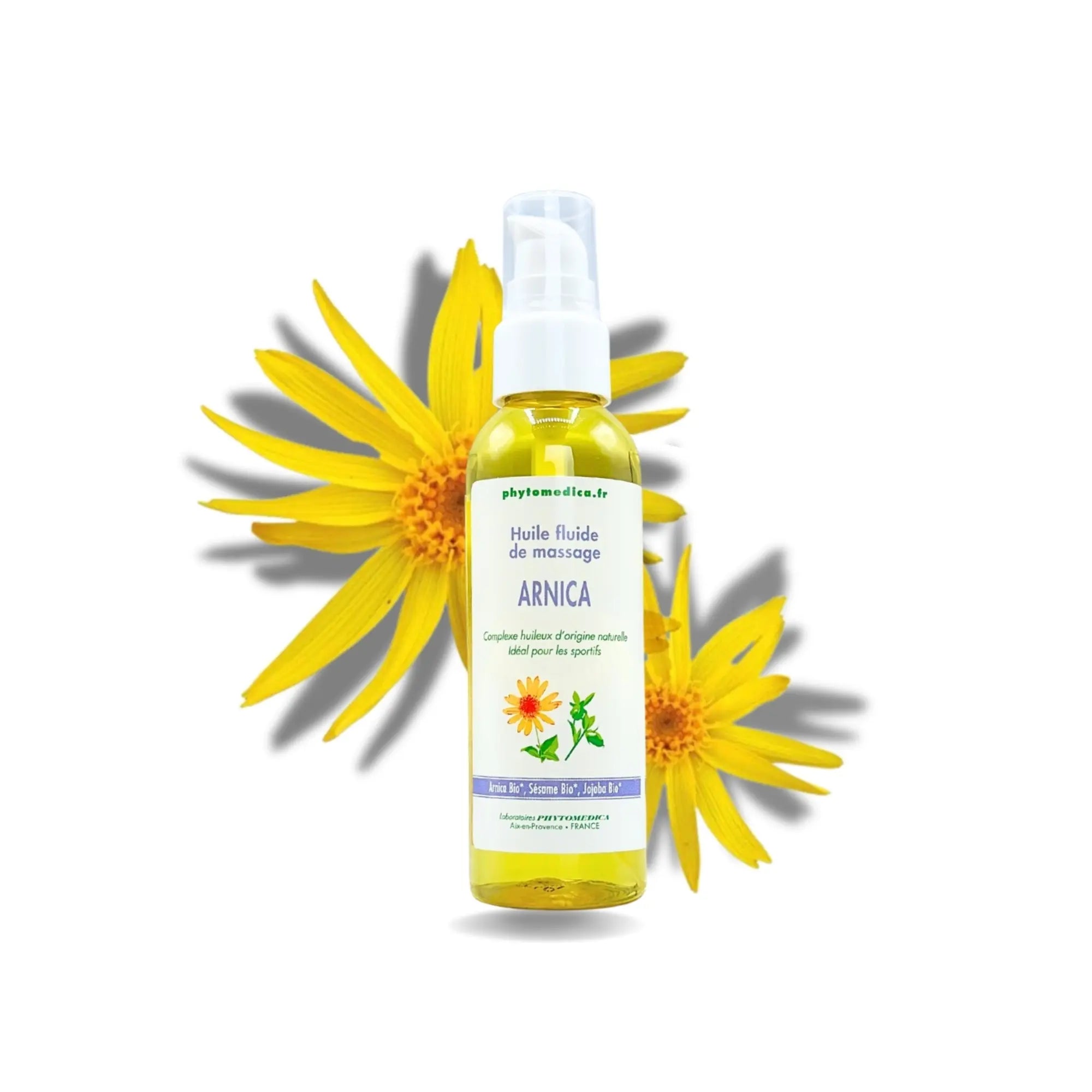 Óleo Fluido de Massagem - Arnica - duas capacidades - Phytomeda Laboratoires Phytomedica 