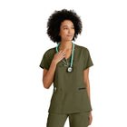 Kim - Túnica cruzada com decote em V - Mulher - Grey’s Anatomy Stretch