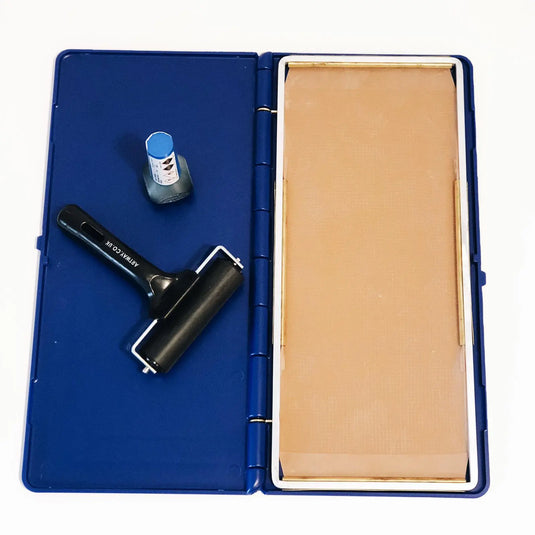 Kit de impressão - 1 podógrafo + 1 tinta azul + 1 rolo de tinta + 50 folhas de exame My Podologie 