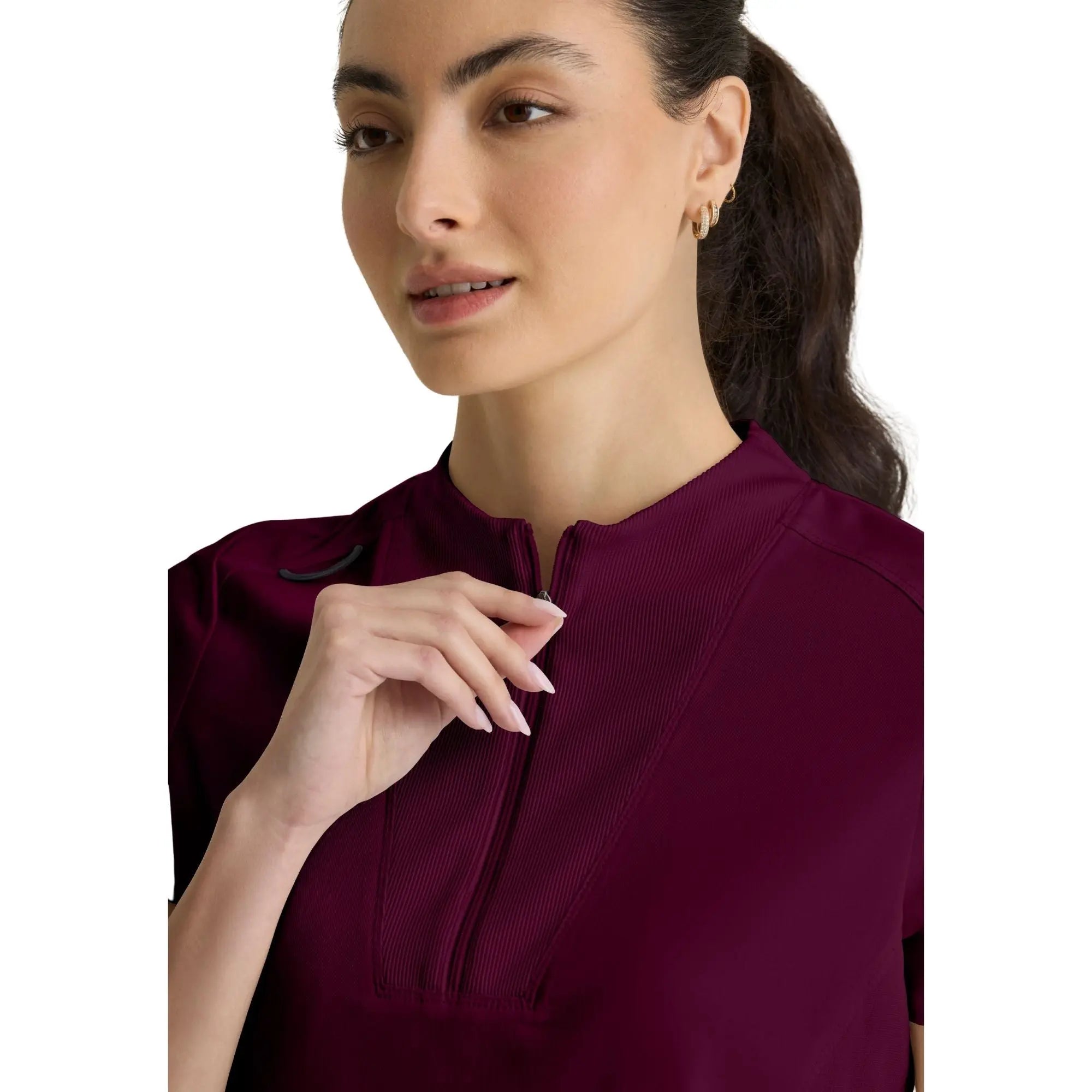 Kristi - Túnica com zíper e gola alta - Mulher - Grey’s Anatomy Stretch Grey’s Anatomy 