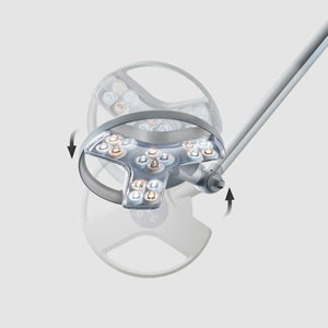 Lampe d'examen Visiano 20 Derungs - 60 000 lux - Waldmann waldmann 