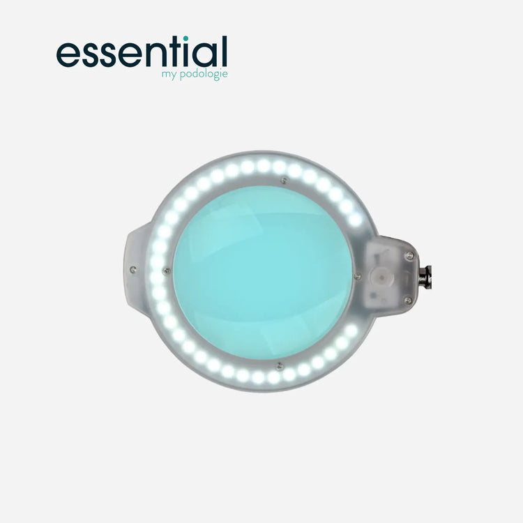 Lampe loupe articulée LED Moonlight 8013/6 avec trépied - Blanc ou Noir - Essential by My Podologie Essential 
