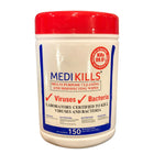 Toalhetes virucidas - Caixa com 150 toalhetes - Medikills