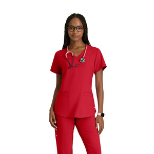 Luma - Túnica com decote em V - Mulher - Grey’s Anatomy Evolve Grey’s Anatomy  Vermelho / XL