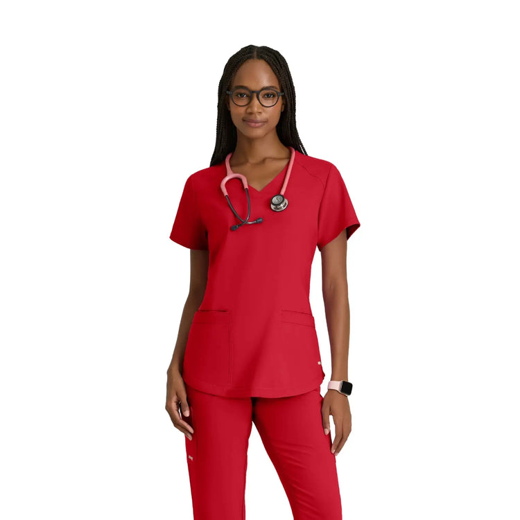 Luma - Túnica com decote em V - Mulher - Grey’s Anatomy Evolve Grey’s Anatomy  Vermelho / XL
