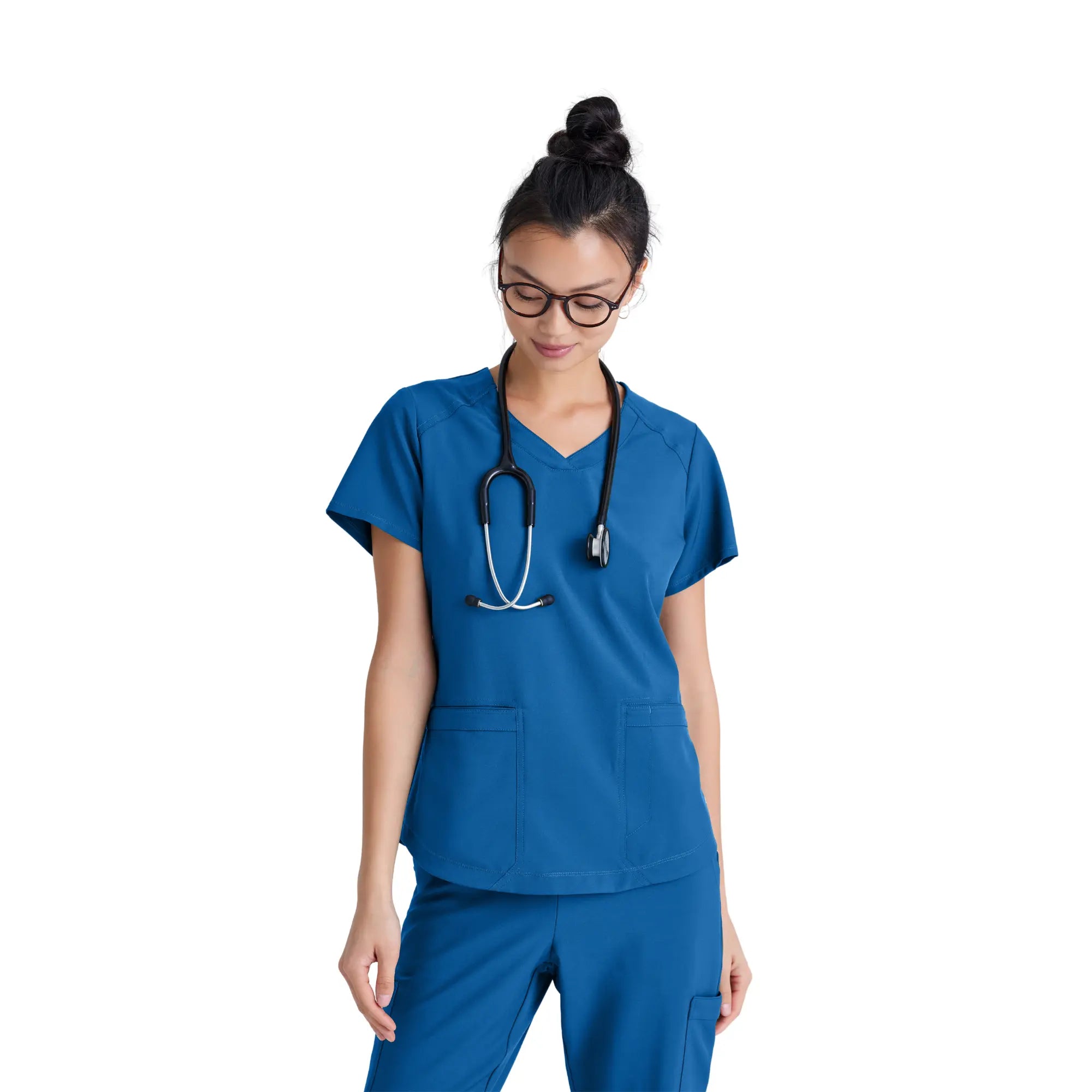 Luma - Tunique col V - Femme - Grey’s Anatomy Evolve Grey’s Anatomy  Bleu Roi / XL