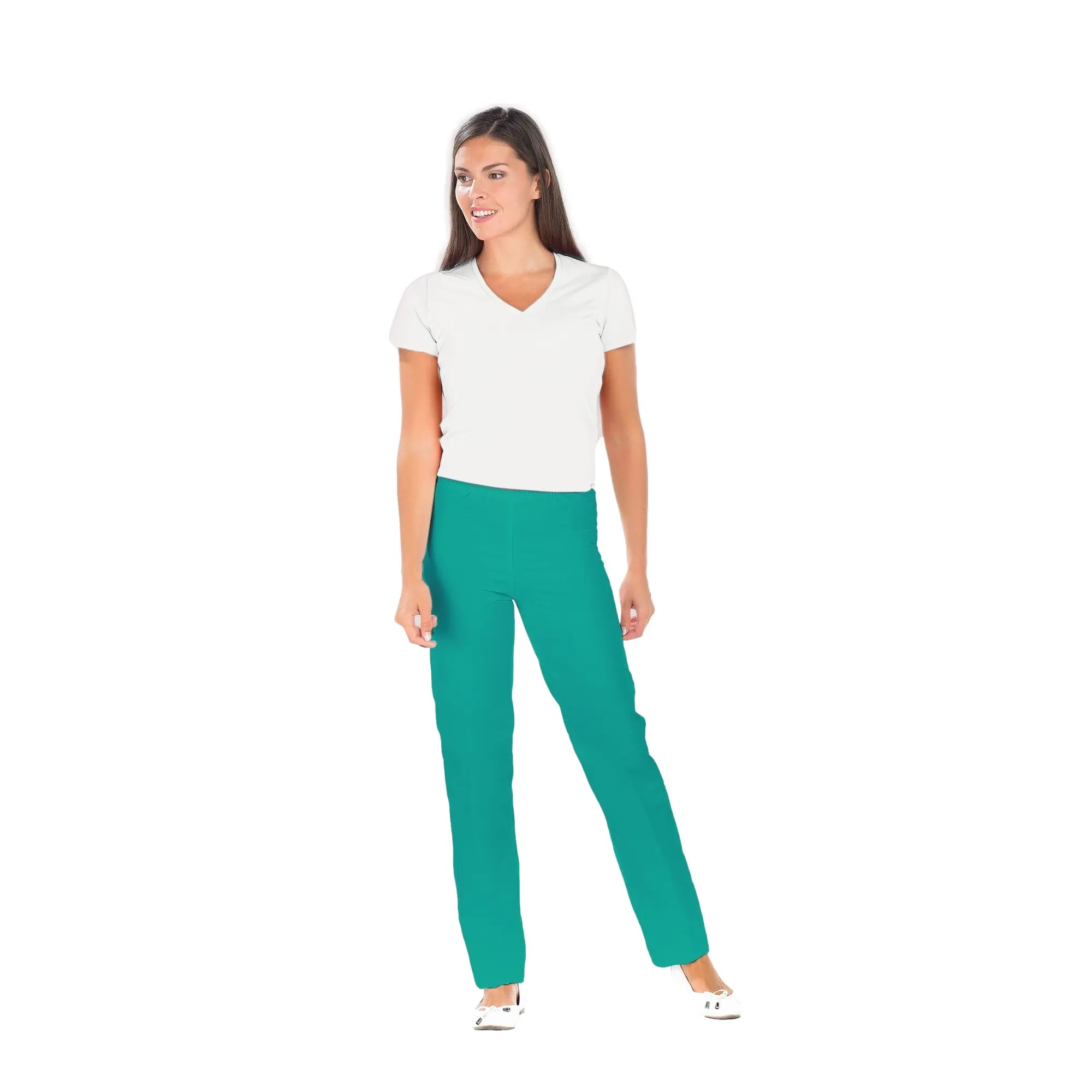 Manu - Pantalon Vert - Mixte - Ceinture élastique - Sans poche My Blouse 