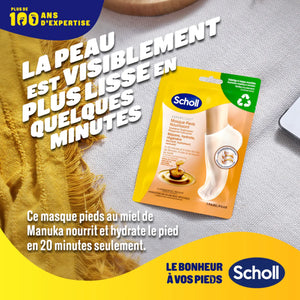 Masque Pieds Nourrissant - Urée 3% - Miel de Manuka - Scholl Scholl 