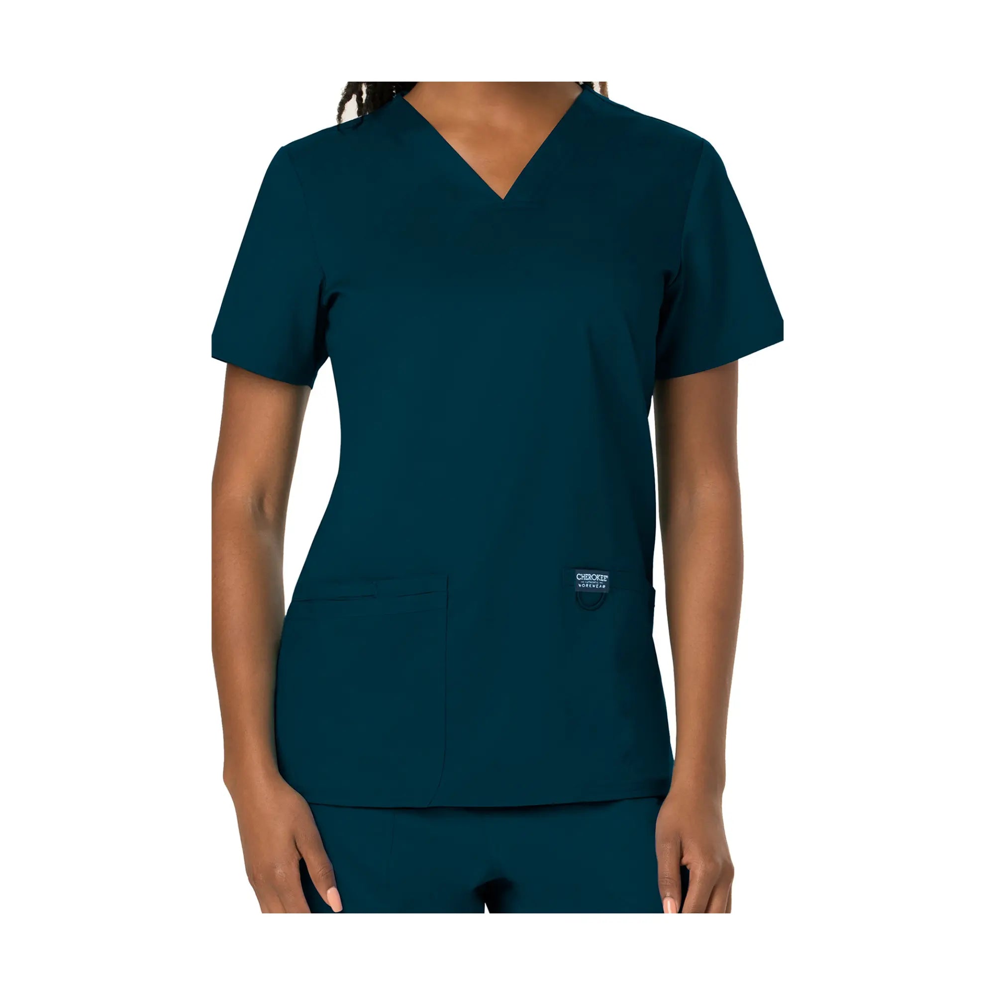 Mérignac - Tunique col en V - Femme - Cherokee Cherokee Authentic Workwear  Bleu-Canard-3XL