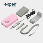 Micromotor portátil PODO38S - Rosa - 30.000 rpm - Com peça de mão removível