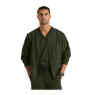 Mio - Jaqueta médica com gola redonda - Masculino - Grey's Anatomy Stretch