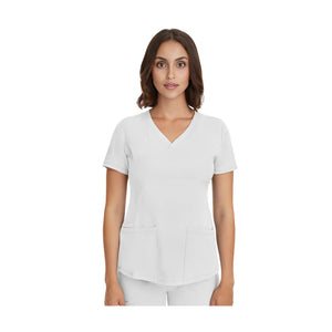 Monique - Tunique médicale - Col V - Femme - Healing Hands - 2 Healing Hands  Blanc / 3XL