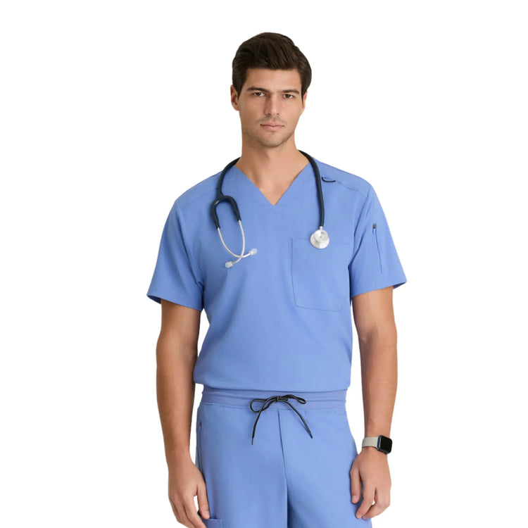 Murphy - Tunique col V - Homme - Grey's Anatomy Stretch Grey’s Anatomy  Bleu Ciel / XL