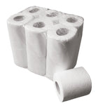 Papel higiênico branco com 2 camadas em relevo - 180 folhas - 12 rolos