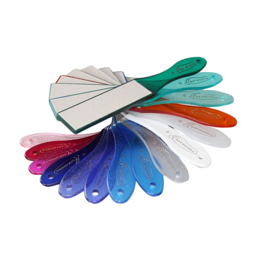 Almofada de pedicure - Grão fino e médio - 16 cores disponíveis - 27 cm